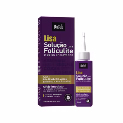 Solução para Foliculite e Pelos Encravados Bio Soft Lisa, 30ml.