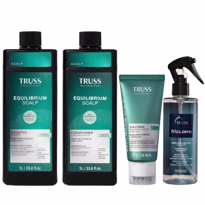 Imagem do produto Kit Truss Equilibrium Scalp - Shampoo 1L + Condicionador 1L + Máscara 150g + Frizz Zero Máscara Líquida 260ml