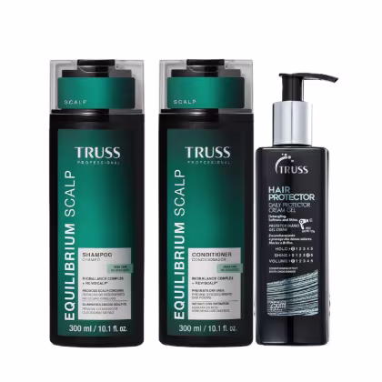 Imagem do produto Kit Truss Equilibrium Scalp - Shampoo 300ml + Condicionador 300ml + Hair Protector 250ml