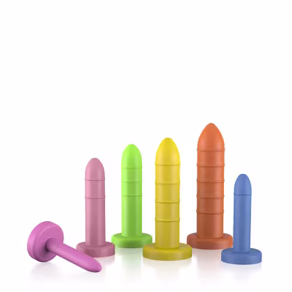 Imagem do produto Kit Dilatador Vaginal Graduados Anelado 6 Unidades Coloridos