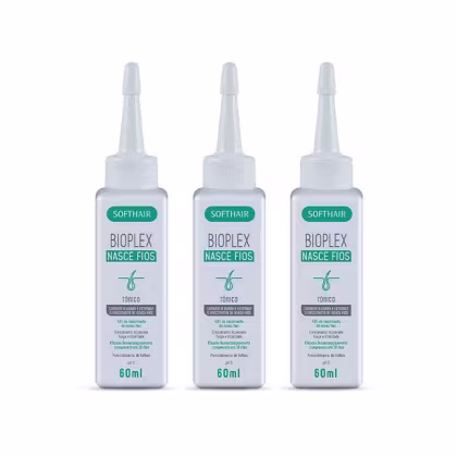 Imagem do produto Tônico Para Combater Calvície Queda Solução Cabelo Finos 3un
