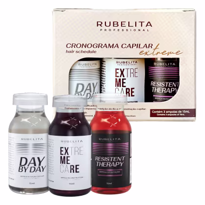 Imagem do produto Kit Ampolas Cronograma Capilar Extreme Rubelita Professional