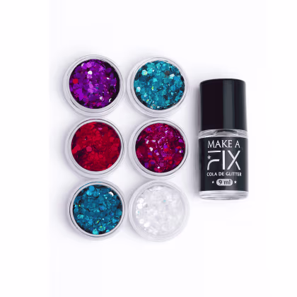 Imagem do produto Kit Shine 6 Glitter + Cola Glitter Make A