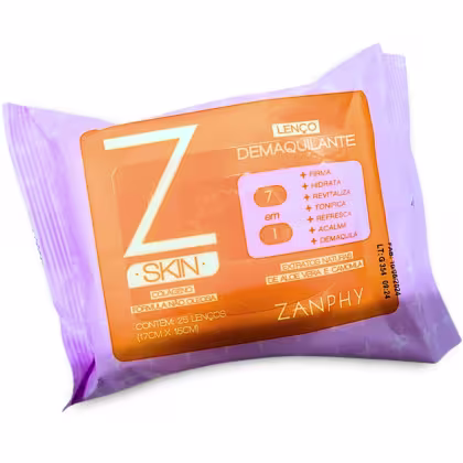 Imagem do produto Lenço Demaquilante Facial ZSkin Zanphy 7 em 1 Remove Make