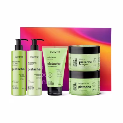 Imagem do produto Kit Cuidado Rosto E Corpo Hidrata Esfolia Pistache Labotrat