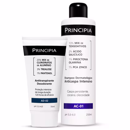 Imagem do produto Principia Kit Capilar e Corporal - Shampoo Anti Caspa + Antitranspirante AD-02
