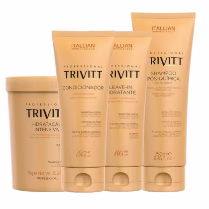 Imagem do produto Kit Trivitt Hidratação Capilar Pós-Química com Máscara 1Kg | Manutenção e Tratamento (4 Itens)