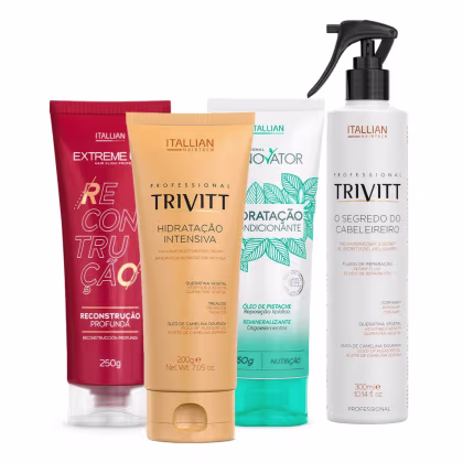 Imagem do produto Kit Cronograma Capilar Trivitt – Hidratação, Nutrição, Reconstrução e Reparação Completa (4 itens)