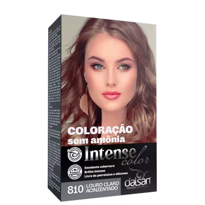 Imagem do produto Dalsan Cosméticos Intense Color 810 Louro Claro Acinzentado - Tonalizante