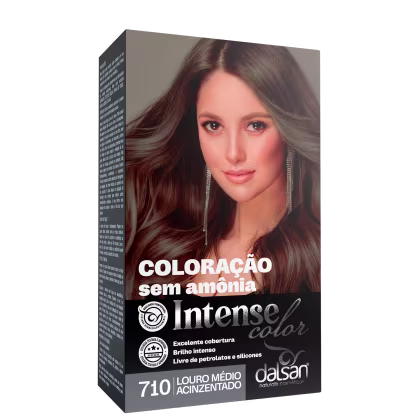 Imagem do produto Dalsan Cosméticos Intense Color 710 Louro Médio Acinzentado - Tonalizante