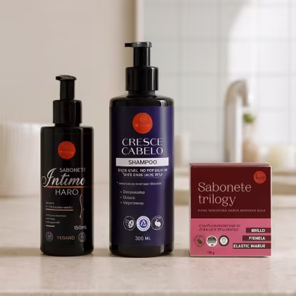 Imagem do produto Kit Premium Haro - 3 Cosméticos corpo e rosto