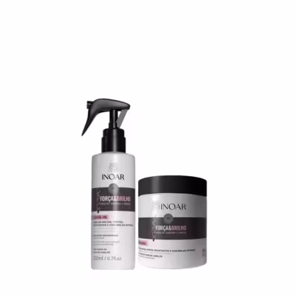 Imagem do produto Inoar Kit Força e Brilho Hidratante 2 Produtos