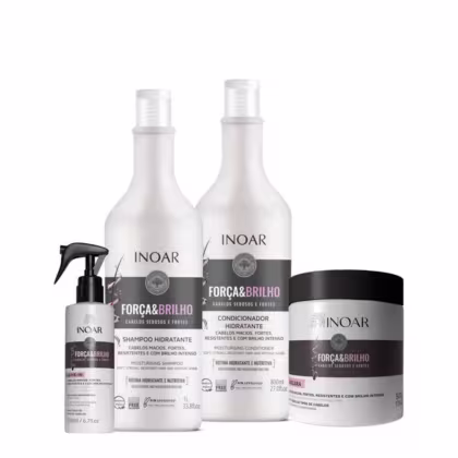 Imagem do produto Inoar Kit Força e Brilho Tratamento 4 Produtos