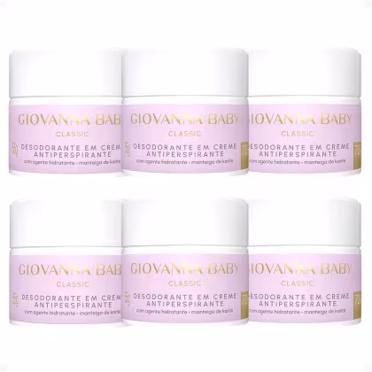 Imagem do produto Kit Giovanna Baby Classic: 3 Desodorantes em Creme Antiperspirante 55g