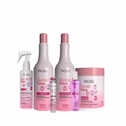 Imagem do produto Inoar Glycolic Force Kit Hidratação 6 Produtos