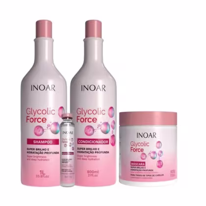 Imagem do produto Inoar Glycolic Force Kit 4 Produtos