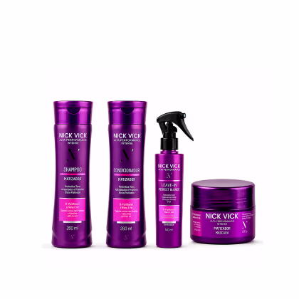 Imagem do produto KIT NICK VICK MATIZADOR COMPLETO(Shampoo, Cond, Másc. e Spray Loiros)