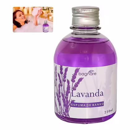 Imagem do produto Espuma Para Banho Banheira Lavanda Hidro Ofurô Spa Relax 250ml