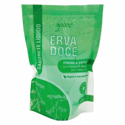 Sabonete Líquido Yabae Erva Doce Refil, 400ml.