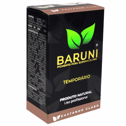 Imagem do produto Baruni Pigmento Temporário Henna Premium Sobrancelha Castanho Claro 1,5g