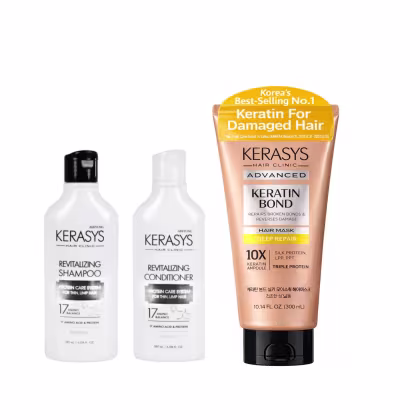 Imagem do produto Kerasys Kit (Duo Revitalizing 180ml + Máscara Deep Repair 300ml)