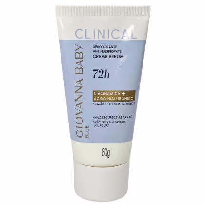 Imagem do produto Giovanna Baby Desodorante Creme Sérum Bisnaga Blue Clinical 72h Vegano 60g