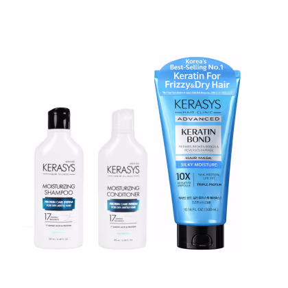 Imagem do produto Kerasys Kit (Duo Moisturizing 180ml + Másc Silk Moisture 300ml)