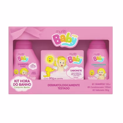 Imagem do produto Kit Hora do Banho Muriel Baby Menina - Sh+cond+sabonete