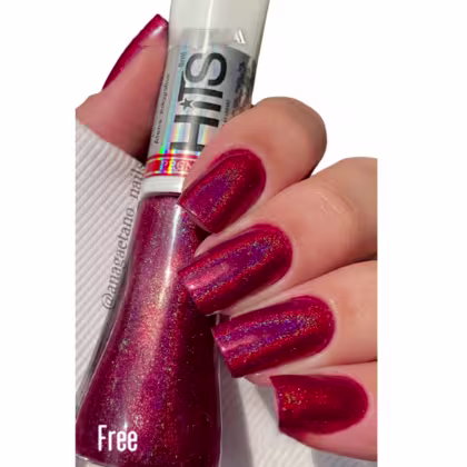 Imagem do produto HITS - Esmalte Holográfico Premium FREE - Atena (Vinho) - 8ml
