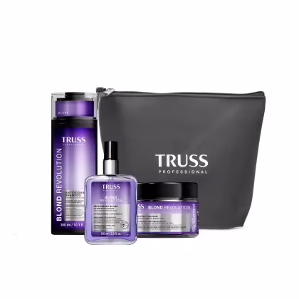 Imagem do produto KIT TRUSS Blond Revolution (Shampoo + Máscara + Impassable) BRINDE Necessaire TRUSS