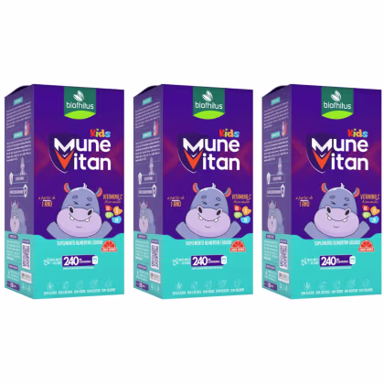 Imagem do produto Kit C3 MuneVitan Suplemento Líquido Kids - Biofhitus