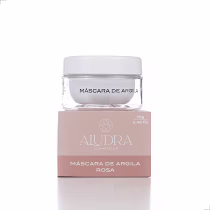 Imagem do produto Máscara de Argila Rosa Cremosa Aludra | Calmante | Limpeza | Hidratação Natural 70g