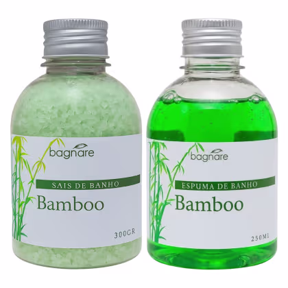 Imagem do produto Kit Sais De Banho 300g E Espuma Para Banheira 250g Hidro Relaxante Bamboo