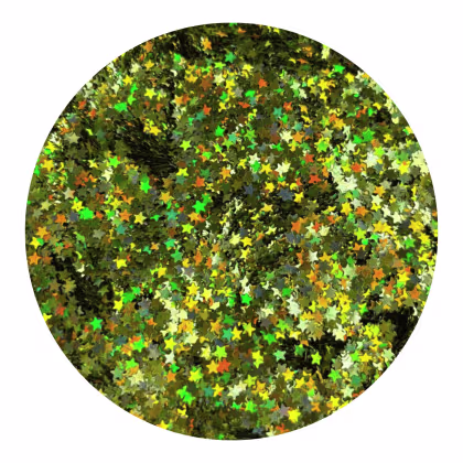 Imagem do produto Glitter Estrelas Verde Chart  3g