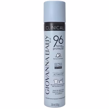 Imagem do produto Giovanna Baby Desodorante Aerossol Blue Clinical 96h Vegano 200ml / 120g