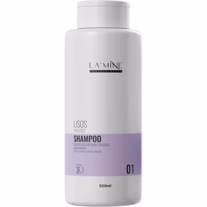Imagem do produto La'Mine Lisos - Shampoo Antifrizz 500ml