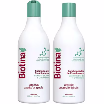 Imagem do produto Kit Azenka Biotina Crescimento Duo (2 Produtos)