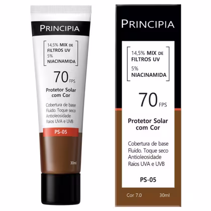 Imagem do produto Protetor Solar FPS 70 Principia Skincare PS-05 Cor 7.0 com 30ml