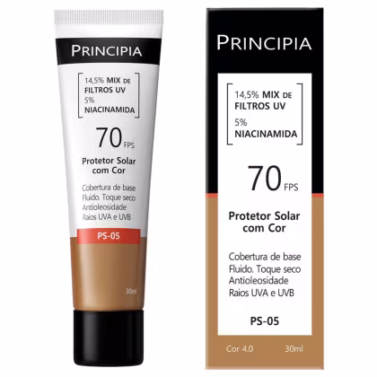 Imagem do produto Protetor Solar FPS 70 Principia Skincare PS-05 Cor 4.0 com 30ml