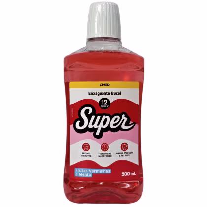 Imagem do produto Cimed Super Frutas Vermelhas e Menta - Enxaguante Bucal 500ml