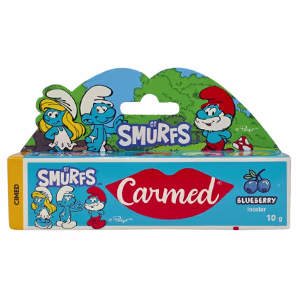 Imagem do produto Cimed Carmed Hidratante Labial Os Smurfs Blueberry Incolor 10g