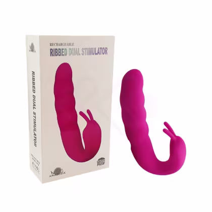 Imagem do produto Vibrador de Ponto G e Clitóris - Pink | Aphrodisia Ribbed