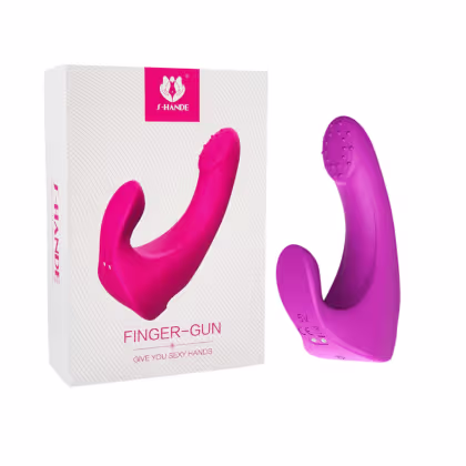 Imagem do produto Dedeira de Ponto G e Clitóris com Vibro - Roxo| S-hande