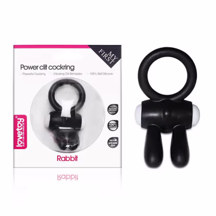Imagem do produto Anel com Estimulador e Vibração - Preto | Lovetoy Power Clit