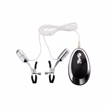 Imagem do produto Grampos para Mamilos com 20 Vibrações e Controle | Clip