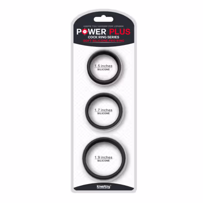 Imagem do produto Conjunto de 3 Anéis Penianos - Lovetoy Power Plus Pro Ring