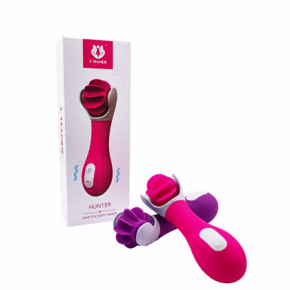 Imagem do produto Estimulador Clitoriano com Línguas - Roxo | S-Hande Hunter