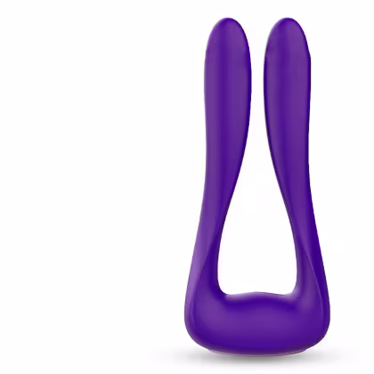 Imagem do produto Vibrador Roxo Duplo com 9 Vibrações - S-Hande Vanessa