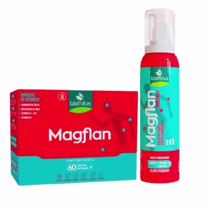 Imagem do produto Kit Magflan Mousse + Cápsulas Dores Articulações - Biofhitus