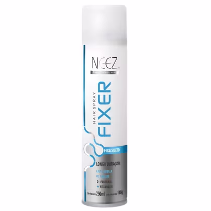 Imagem do produto Spray Fixador De Cabelo Profissional Neez Laque Capilar Fixa Solto Longa Duração 250ml